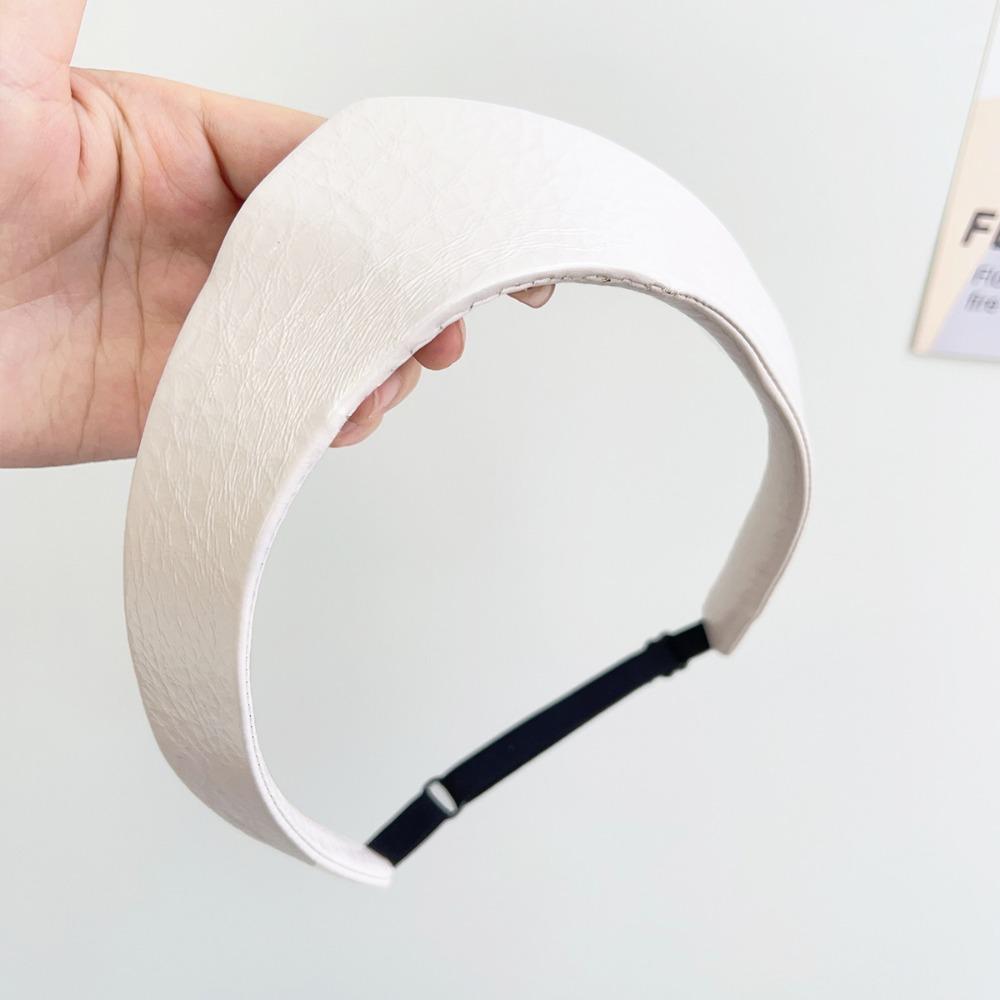 Leather Crown Hairband Anti Slip Hairpin Headband Vintage Hair Hoop Ladies Headwear