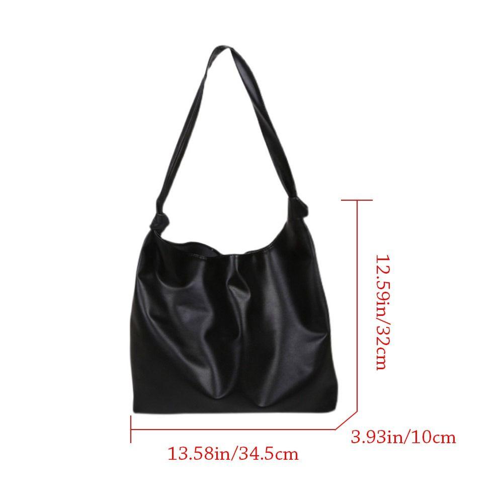 Women Large Capacity Shoulder Bags Female Tote Bags PU Leather Handbag Simple Shopping Bag
