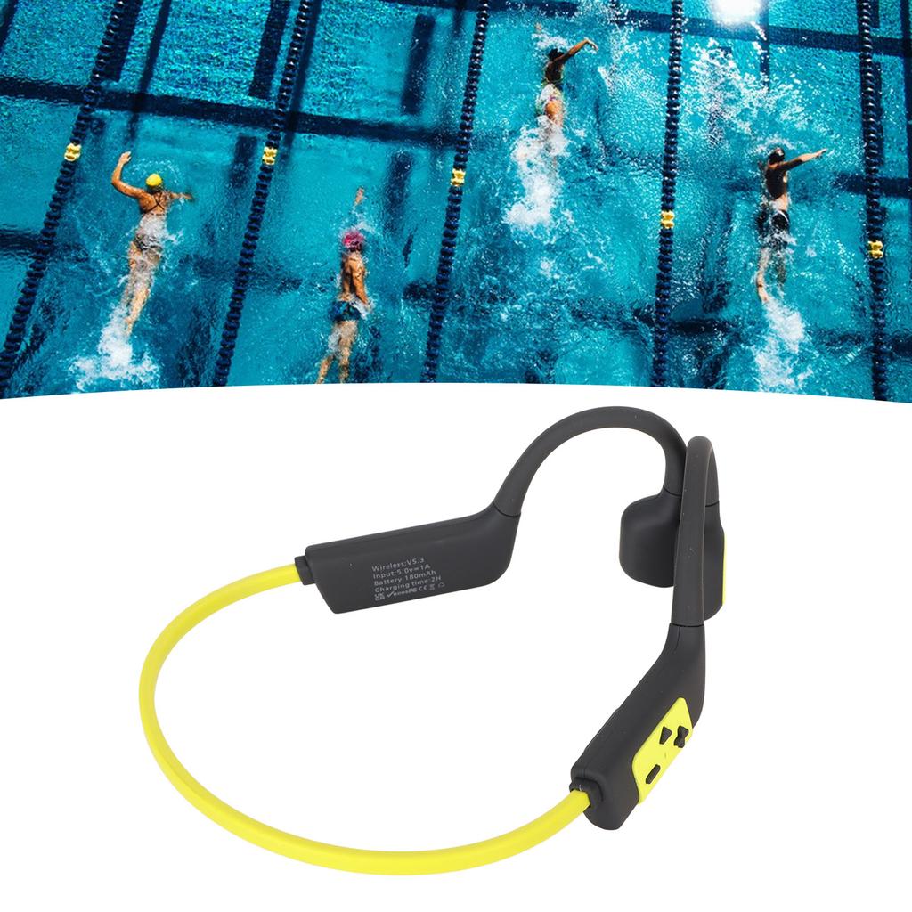 Open r Hdset 32GB Bone Conduction Swimming Diving Sport Hdphones IPX8 Waterproof Wireless rphone