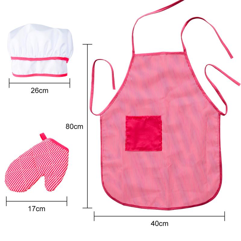 11 шт./компл., детская кулинарная кухонная роль, ролевая полоску, красный шеф-повар, игра в подарок, игрушка с фартуком, шляпа
