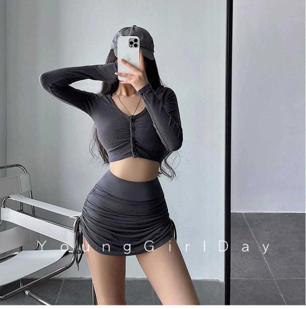 Мини-юбка А-силуэта на высокой талии с кулиской - Плиссированная, Сексуальная, Облегающая бедра, Клубный стиль для женщин.