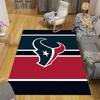 Houston Texans2 Flannel Pattern Square Carpet,Area Rug,Carpet Rug for Living Room Bedroom Sofa Playroom Decor,Non-slip Floor Mat