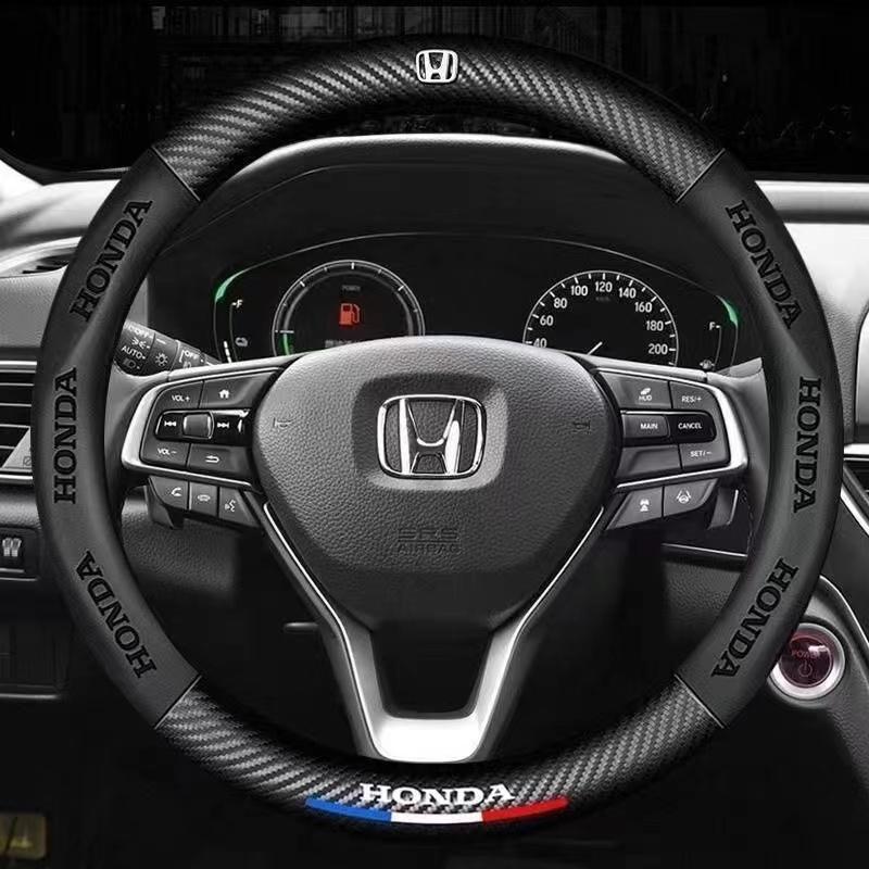 AQM1 Car Steering Wheel Cover Microfiber Leather Protection Cover For Honda Fit Civic Accord 7 8 9 10 Pilot City Jazz CRV HRV