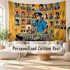 Custom Name Wall Hanging Tapestry,Bruno Mars Decorative Backdrop Tapestry For Dorm Home