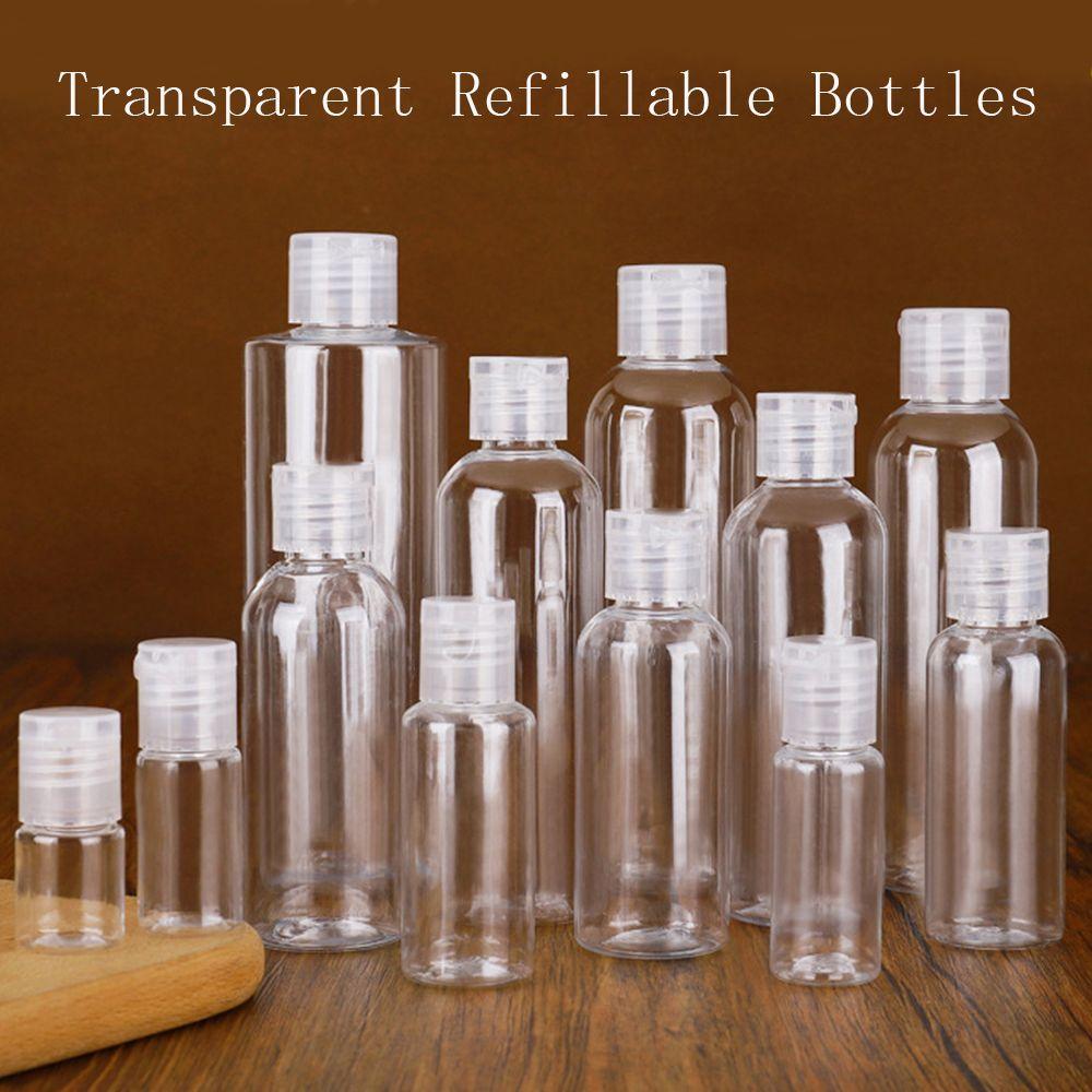 Free Portable Travel Plastic Cosmetic Spray Bottle Refillable Bottles Liquid Dispensers Transparent
