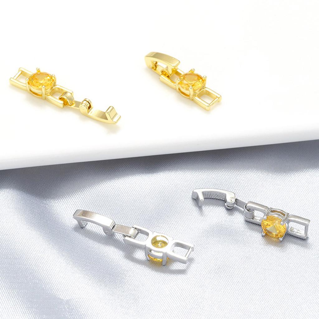 Универсальные застежки для изготовления ювелирных изделий Модный набор золотых застежек для ювелирных изделий с кубическим цирконием для создания ювелирных изделий своими руками