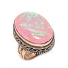 Кольцо из меди с розовым тройным опалом ручной работы, размер 9,5 c2Q43