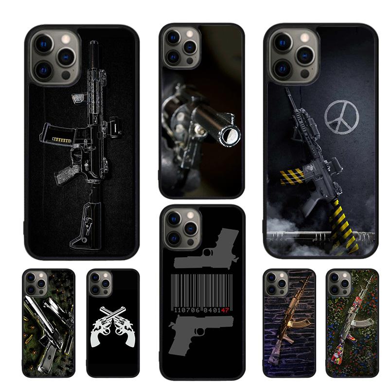 Чехол для мобильного телефона с изображением пистолета для iPhone 17 Air 16e 15 14 12 13 11 Pro MAX apple Plus Coque