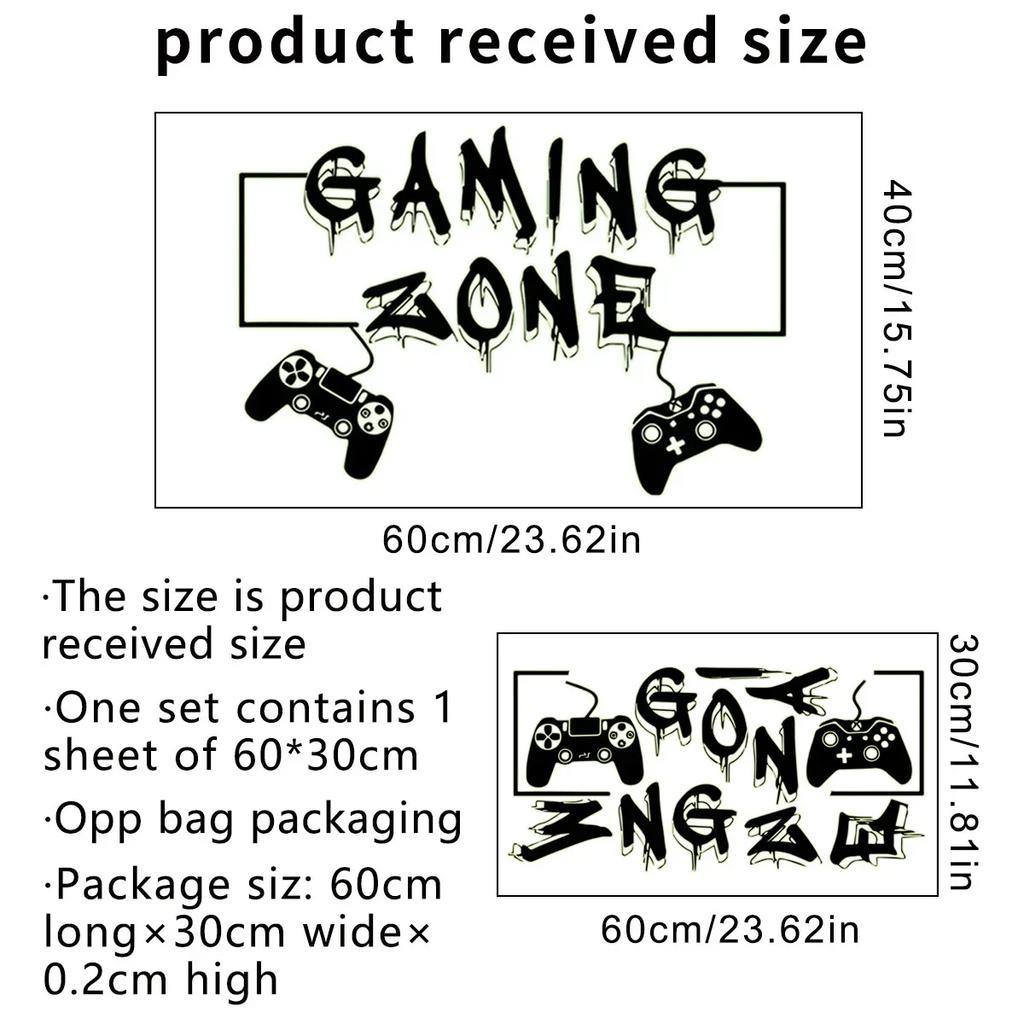 Game Controllers Luminous Wall Stickers For Boys Room Gaming Zone Bedroom Home Decor Poster Wallpaper Glow In The Dark Stickers