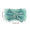 Повязка на голову с большими бантами для маленьких девочек, однотонная эластичная повязка на голову для новорожденных девочек, мягкие хлопковые аксессуары для детских волос