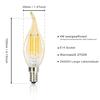 Ampoule LED E14 - NETTLIFE - Filament rétro Edison - 6 pièces - 4W 2700K - Blanc chaud non-dimmable