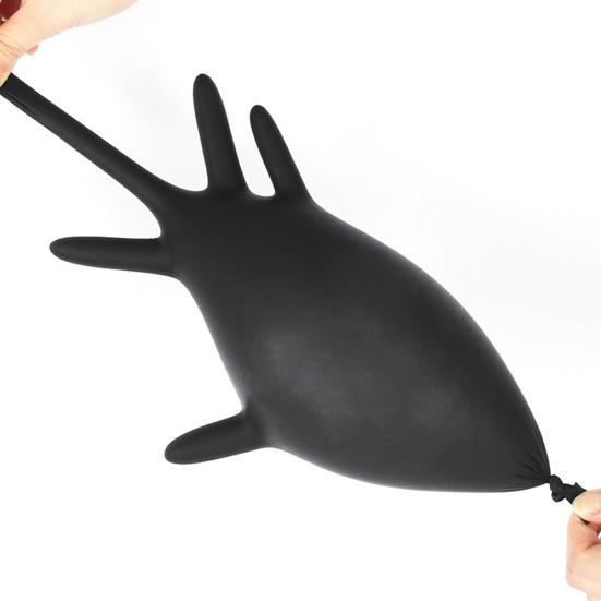 100Pcs Black Nitrile Disposable Gloves Medical Exam Latex Powder-Free Food Safe Textured Fingertips