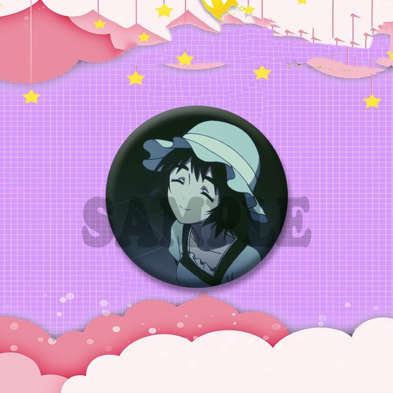 Kurisu Makise Mayuri Shiina Rintaro Okabe Cartoon Round Badge Anime Steins Gate Brooch Clothing Backpack Accessories Lapel Pins