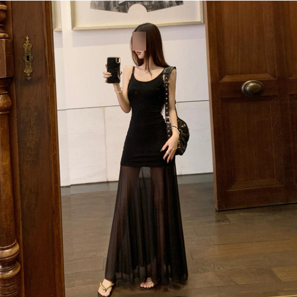 Летняя новая белая длинная юбка Богемная юбка для отпуска Огромное красивое платье на подтяжках женская высококлассная элегантность