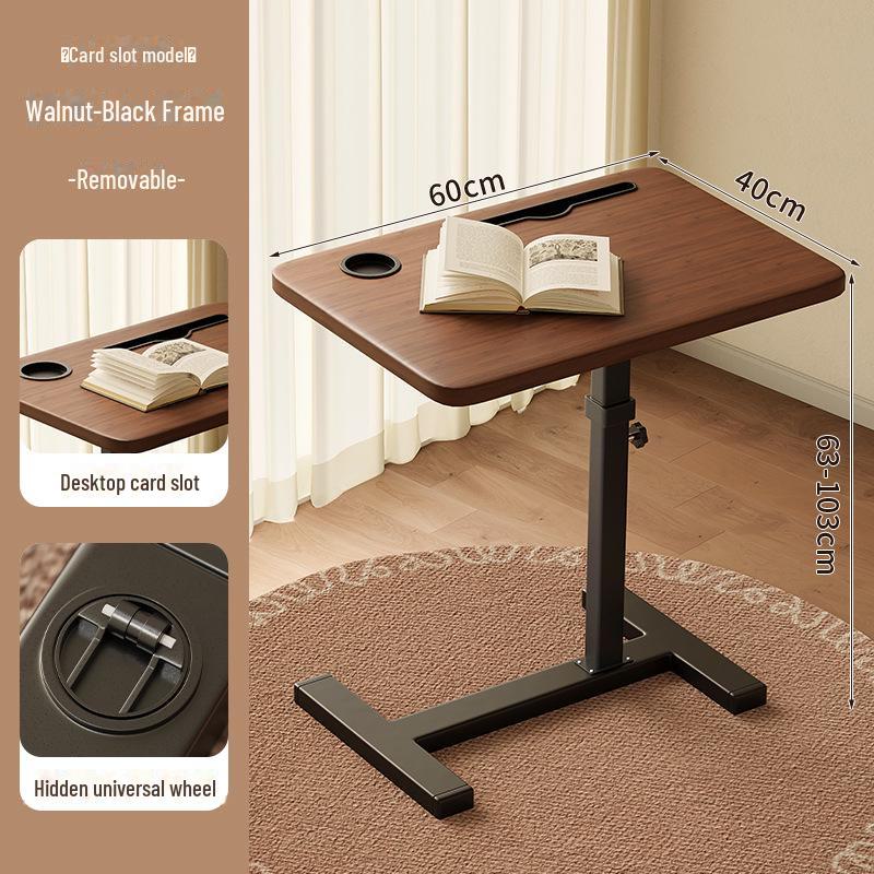 Foldable Mobile Desk: Bedside, Sofa, or Study Table for Living Room or Bedroom.