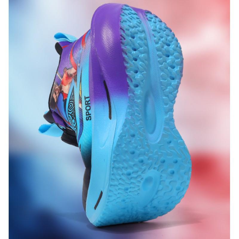Boys Lightweight Running Shoes Kids Ages 7-16 Soft Sole Breathable Sport Sneakers With Rotating Buckle Synthetic