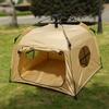 Automatic Folding Pet Tent Weatherproof Portable Cat Dog House Outdoor Indoor Shelter Camping Travel Accessory Oxford Fabric Cover