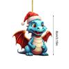 2D Acrylic Dragon Pendant Flying Dragon Xmas Dragon Keychain  Car Pendants