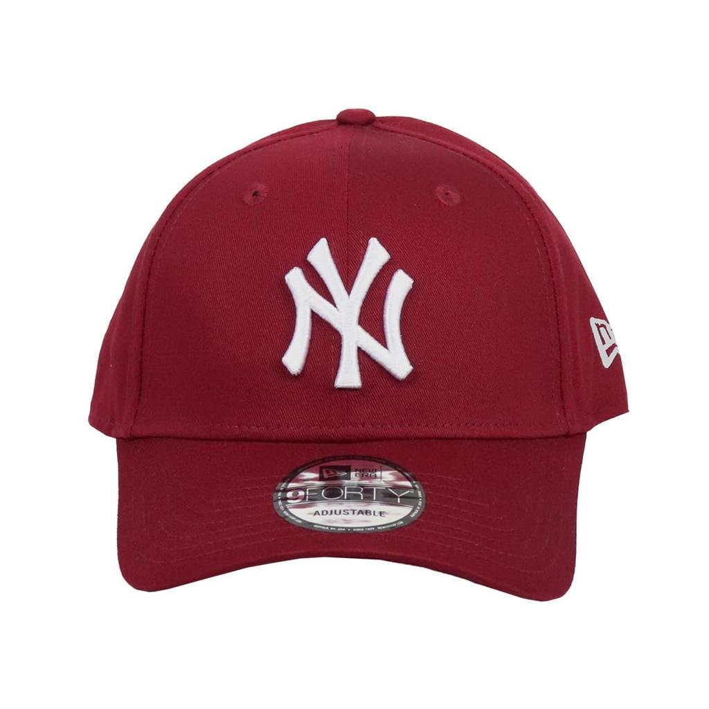 Кепка New Era 9FORTY Кепка MLB Major League Baseball Cap Unisex Logo Brand New York Yankees Essential Maroon Wine Red Free Size 80636012 Мужская Женская