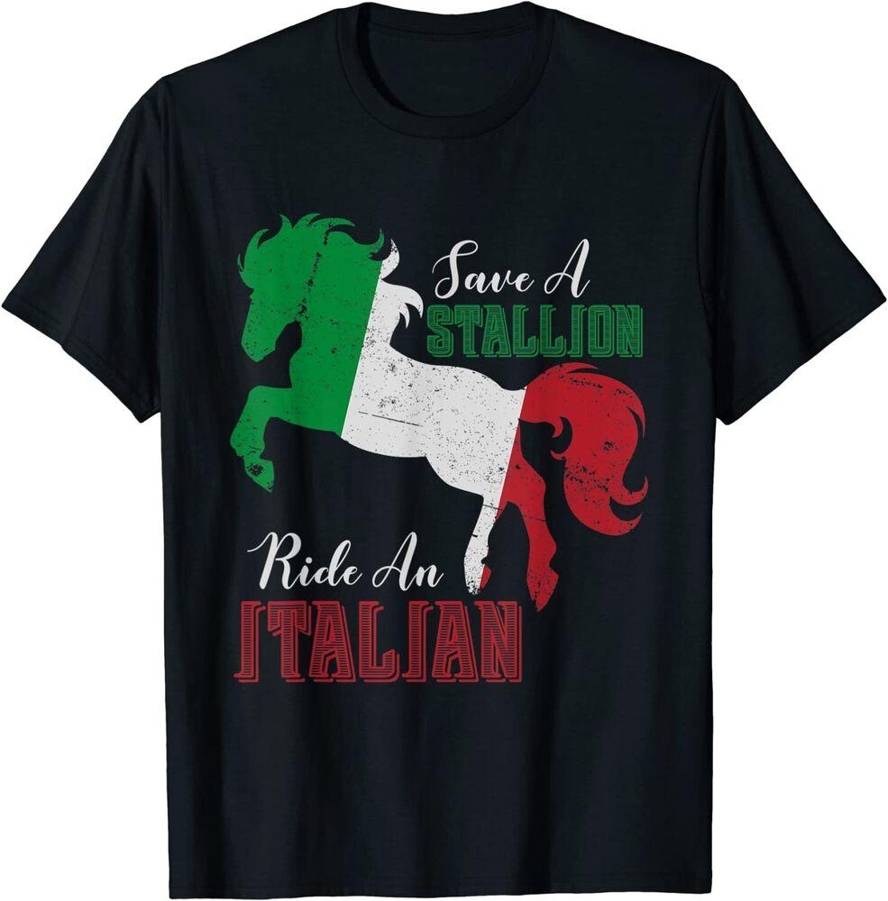 Отличная футболка унисекс премиум-класса Stallion Italian Design