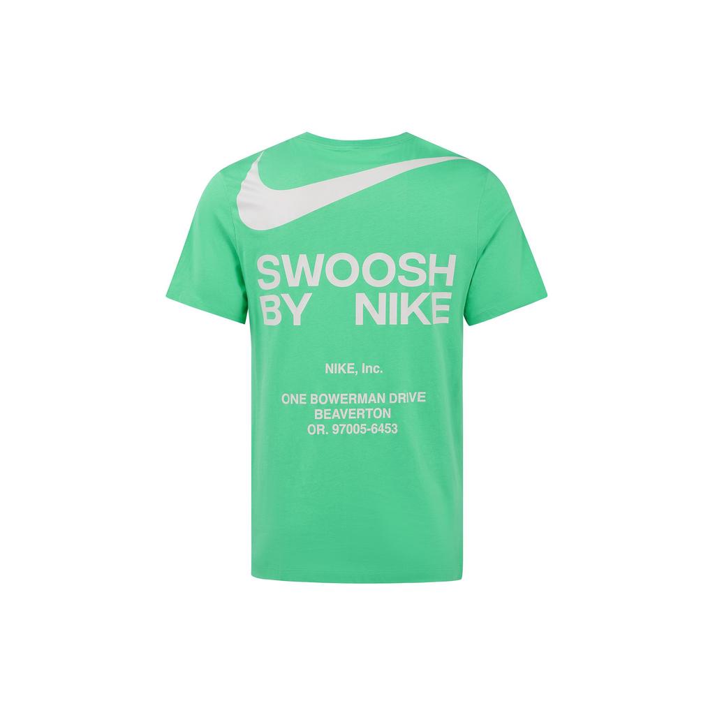 Nike Футболки мужские Зеленые С круглым вырезом Умеренный прямой крой DZ2882-363