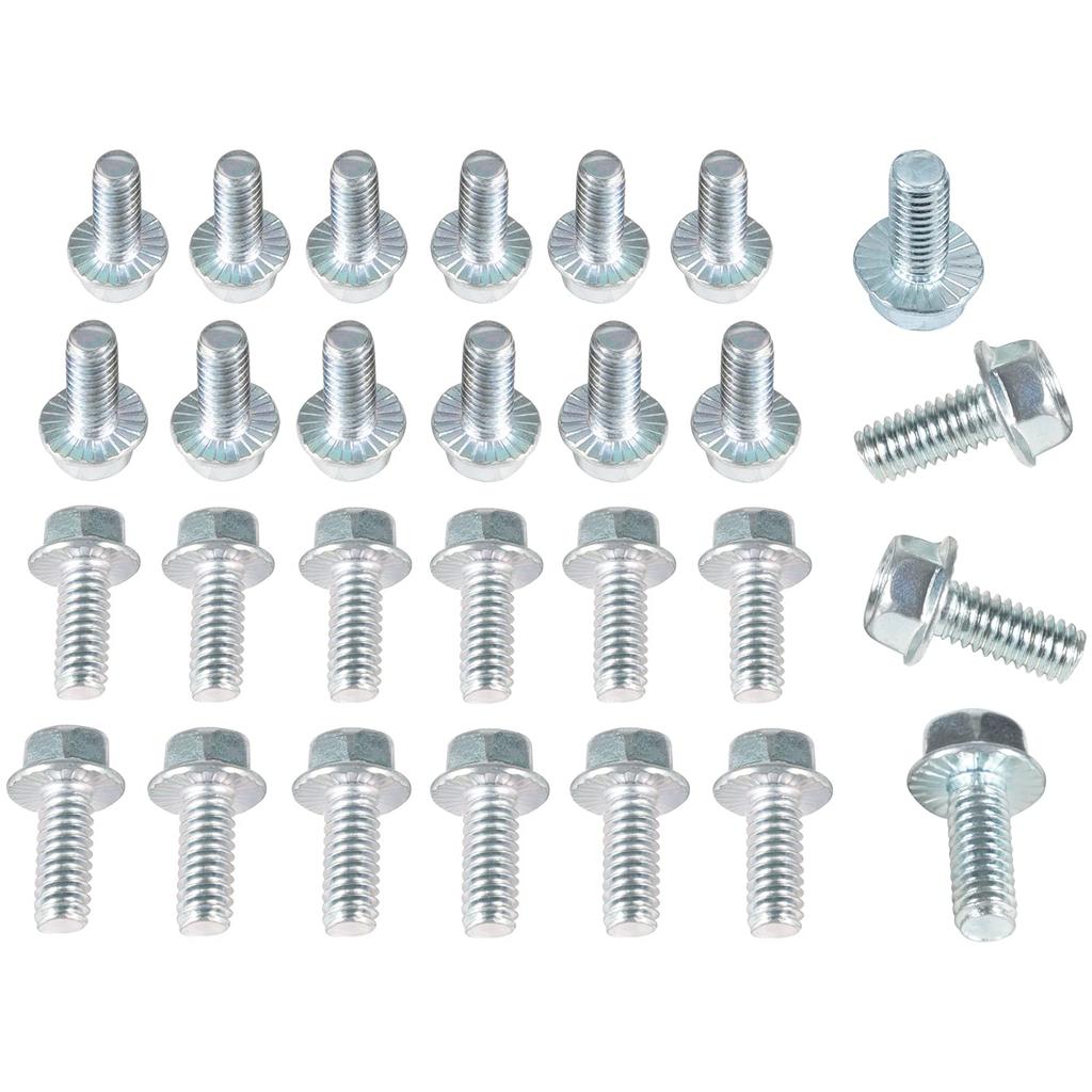 Oil Pan Bolt Kit SBC SBF Fit For 1955-1998 Chevy Small Block V8 Engines 265 283 305 307 327 350 383 400 & Small Block Ford V8 260 289 302 351W &
