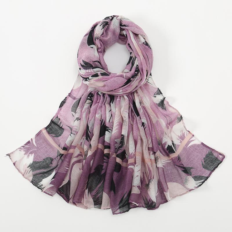 New Printed Muslim Hijab Scarf For Women Cotton Viscose Floral Scarf Shawls Muslim Headscarf Wraps Foulard Headband Turbans