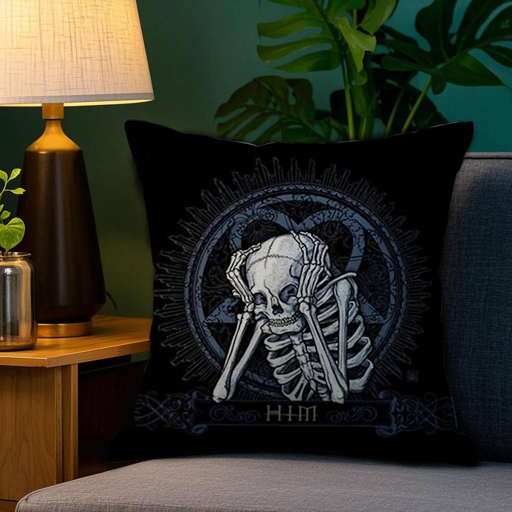 H-Ему Витиеватый Сердечный Аграмма Чехол для подушки Дом Двусторонняя печать Короткий плюш Стойкий цвет Микрофибра Наволочка