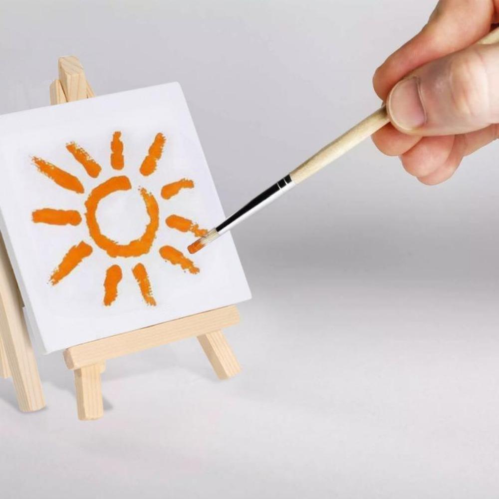 1 комплект, деревянный мини-мольберт для художника, картина маслом, белый холст, ткань для рисования, мебель, мебель для живописи, товары для творчества на холсте