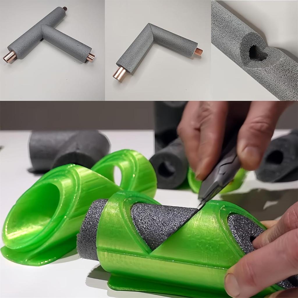 Инструмент для резки пенопластовых труб - приспособление для резки изоляции в 3 моделях, для изоляции труб в домах (41,46,53мм-3шт)