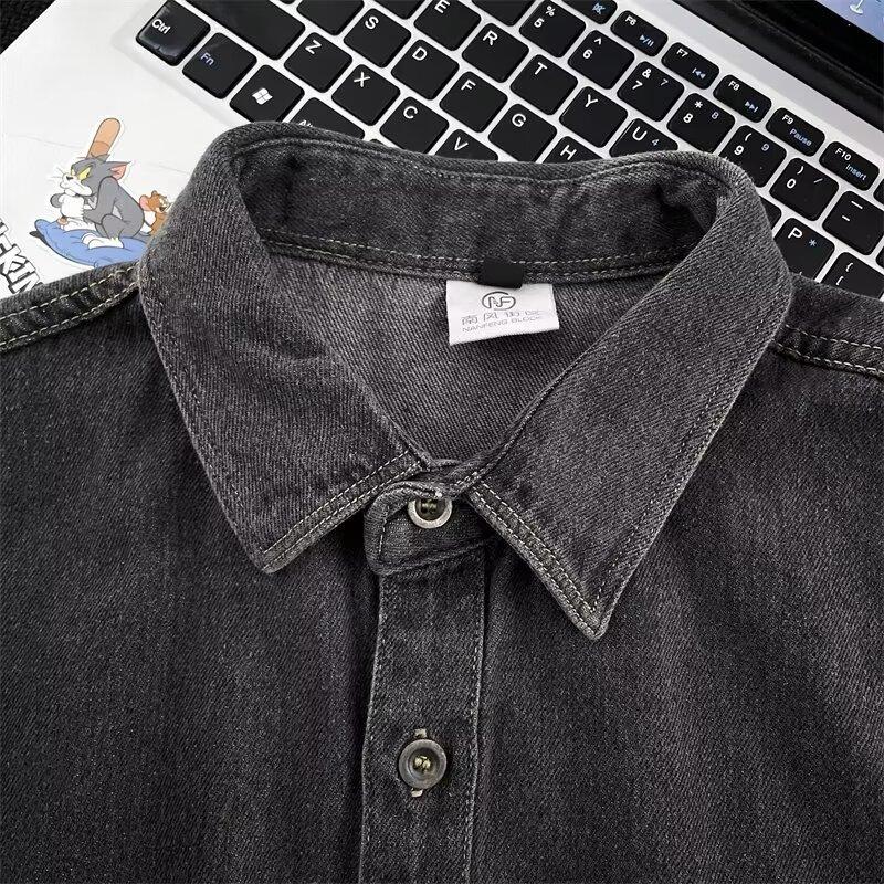 Мужская рубашка с короткими рукавами, дизайнерская, нишевая, летняя, трендовая, универсальная, красивая, повседневная