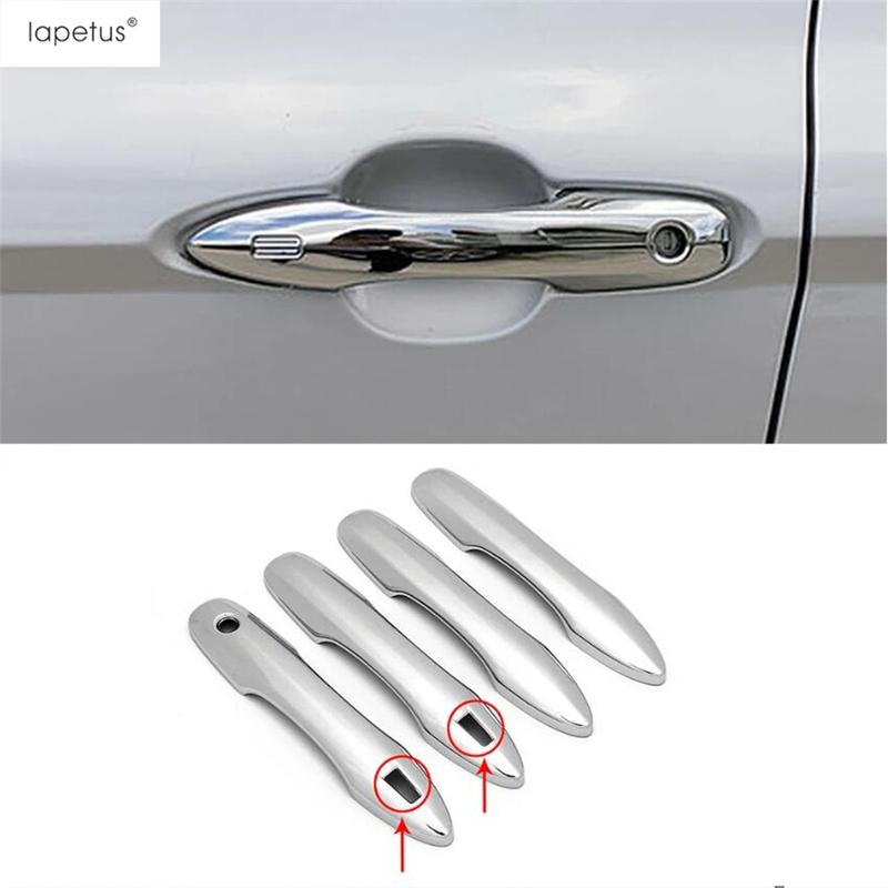 Car Outer Door Handle Protector Cover Trim ABS Chrome Black Carbon Accessories For Toyota Camry Corolla Avalon Prius - 2025