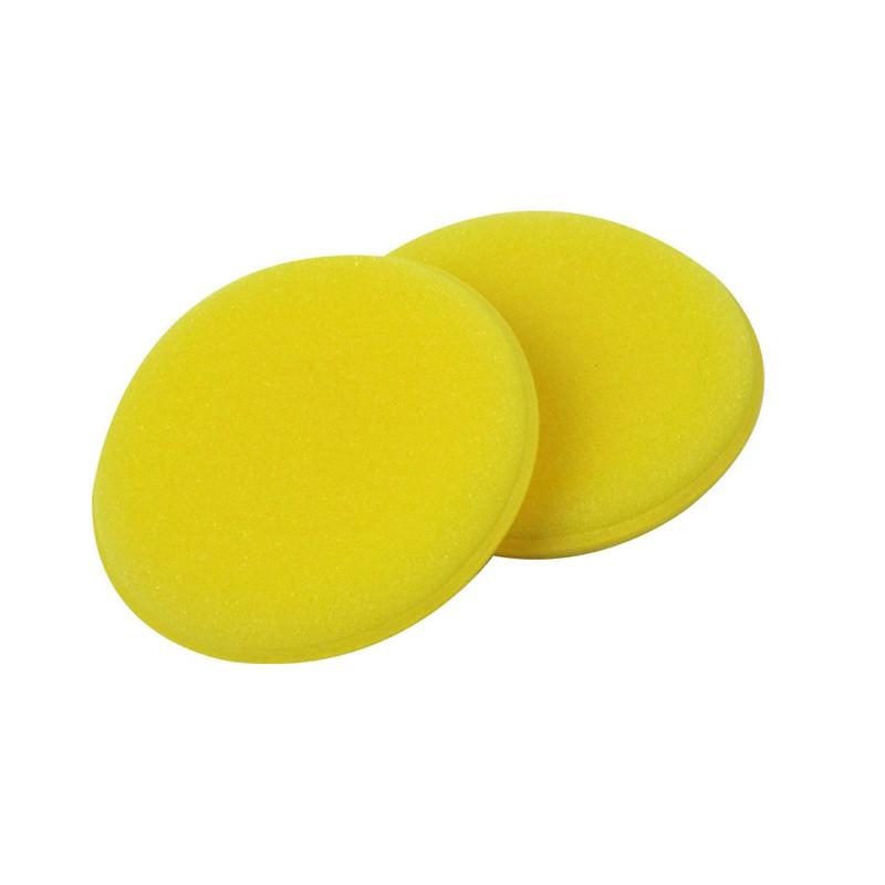 Car Foam Sponge 12Pcs Wax Applicator Cleaning Detailing Pads Car Waxing Polish Home Care Yellow 10cm Car Cleaning Kit