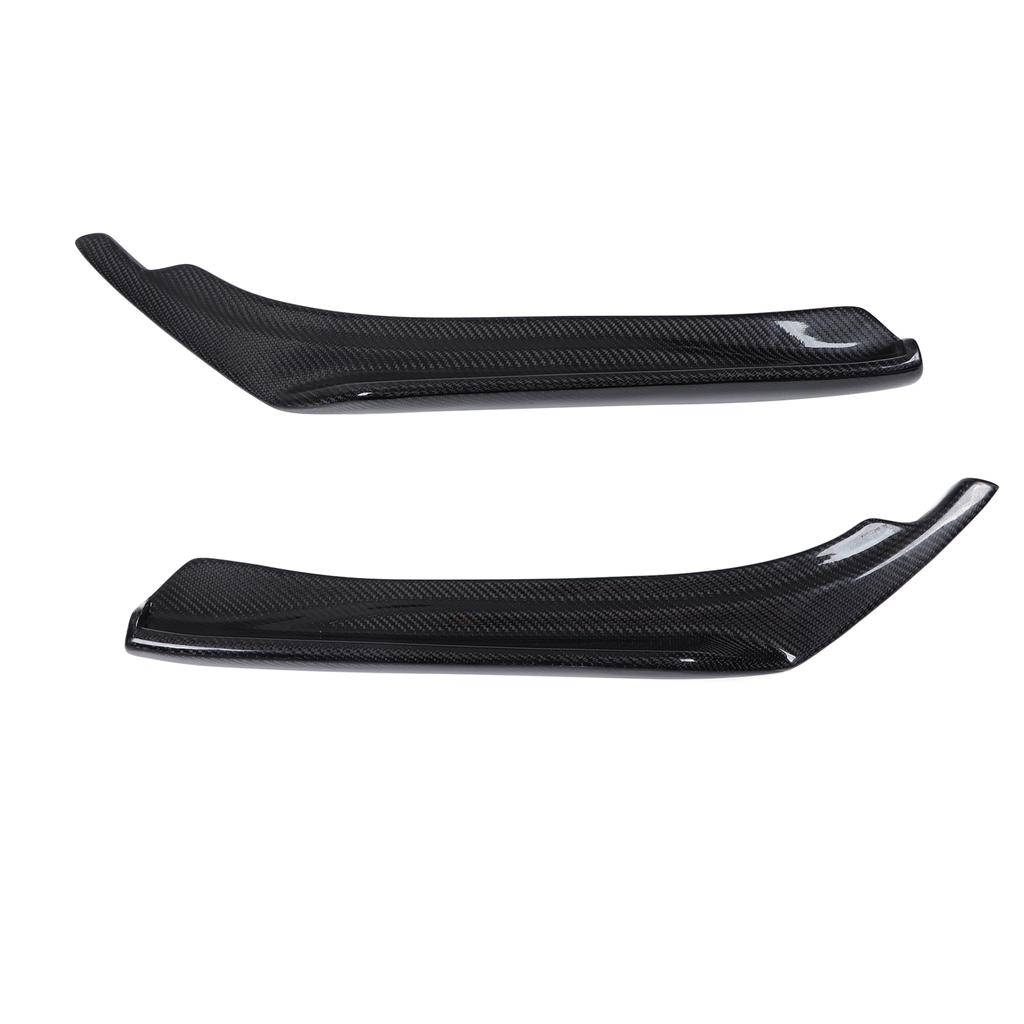 2 Pcs Rear Bumper Splitter Diffuser Carbon Fiber Side Lip Splitters Aprons Extension Replacement