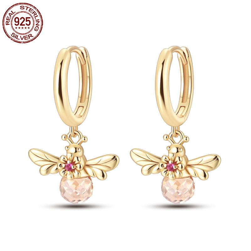 Женские Серьги Оригинальные S925 Серебро Звезда Божья Коровка, Серьги Карп Подходят Для Вечеринки Подарки Паре Модные Новые Продукты