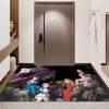 Neon Genesis Evangelion Group Characters Area Rug, EVA Anime Floor Mat, Non Slip Carpet for Living Room Bedroom, Anime Home Decor Rug