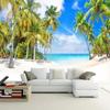 Обои с изображением кокосовой пальмы, морской пейзаж, 3D-обои, гостиная, спальня, фон, обои