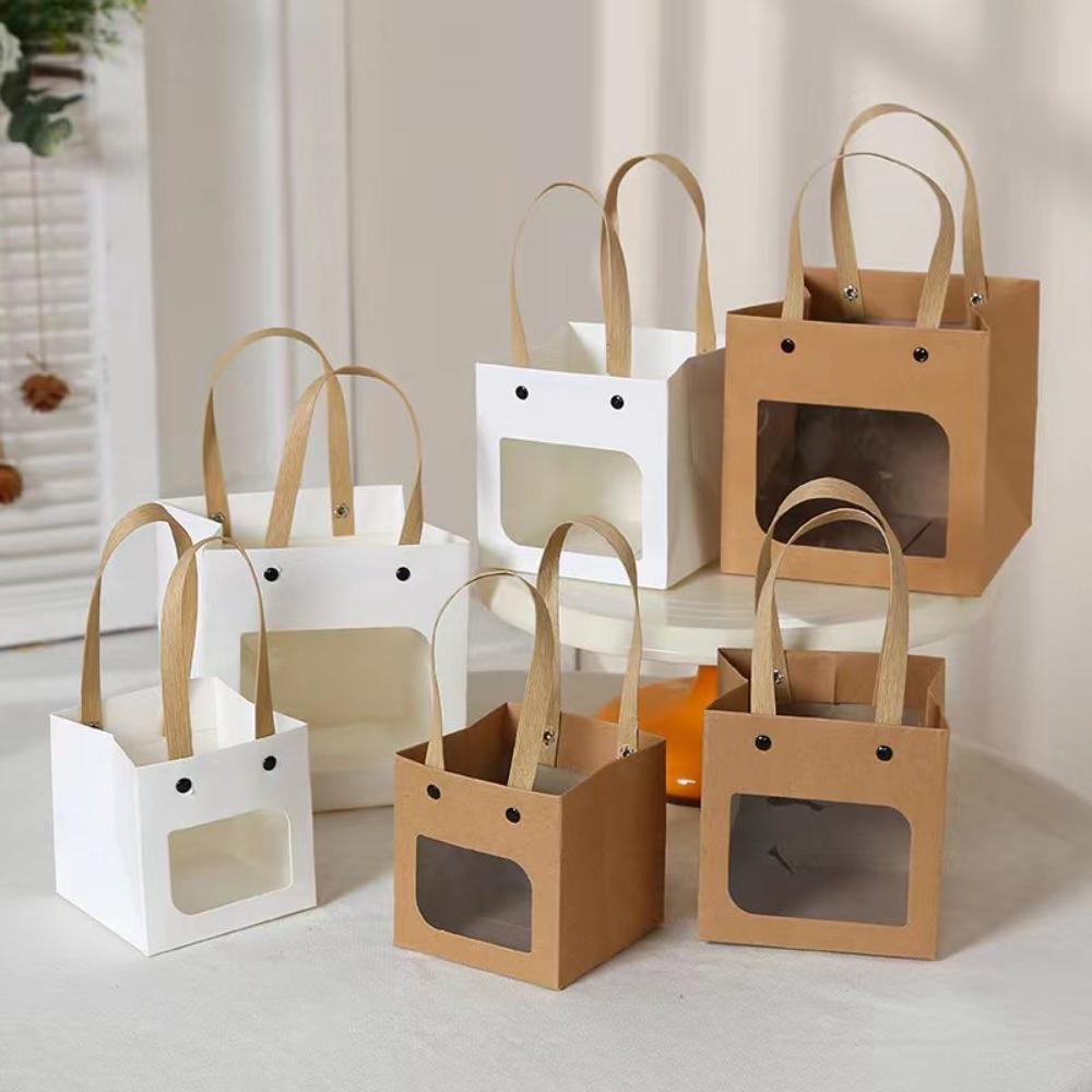 With Handle Gift Packaging Bag Paper Paper Bag High Quality Birthday Goodies Bag