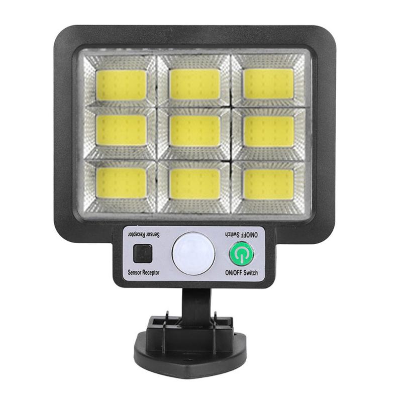56LED/72/108/117COB солнечный разделенный настенный светильник 3-режимный уличный водонепроницаемый датчик движения садовый аварийный уличный фонарь настенный светильник с дистанционным управлением