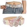 Adjustable Butterfly Rhinestone Belt Punk Waist Belt Elegant Butterfly Waistbands  Dress Decoration