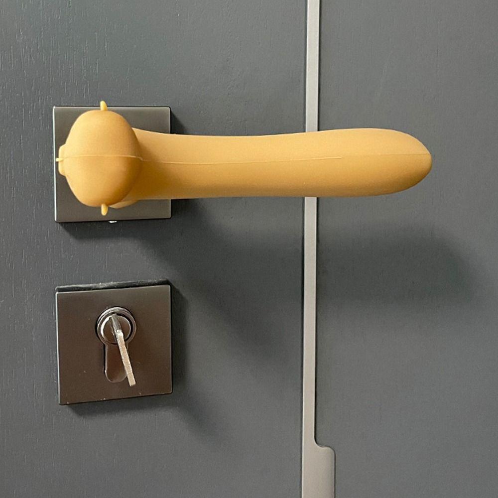 Anti-Collision Door Knob Cover Noiseless Protective Pad Cute Door Handle Cover  Home Decoration