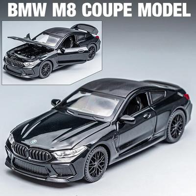 1:32 Серия BMW M8 Суперкар Сплавные Литые и Игрушечные Транспортные Средства Металлическая Модель Игрушечного Автомобиля Звук и Свет Коллекция Детская Игрушка