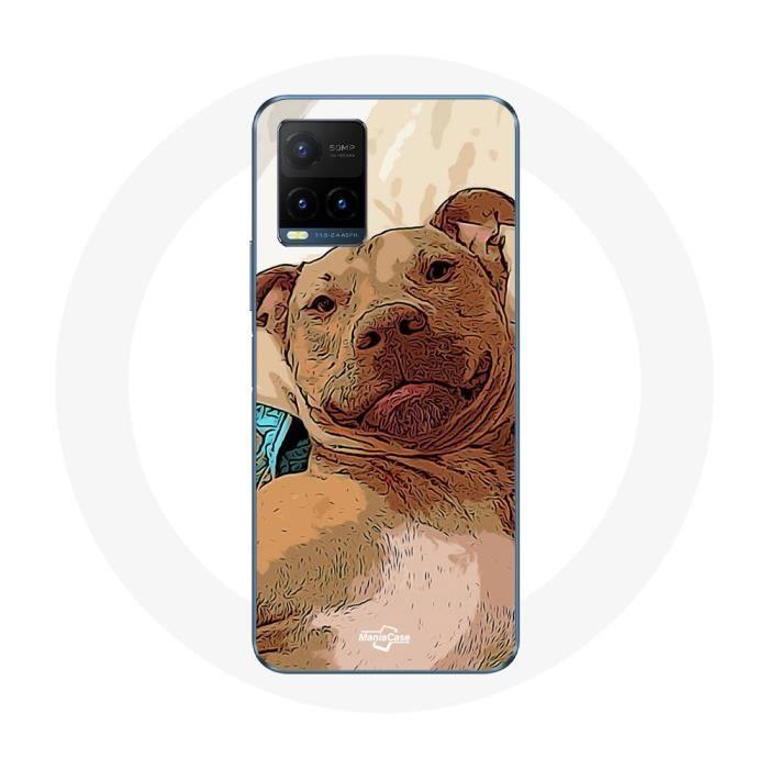 Case for Vivo Y21s 2021 / Y21 2021 American Pit Bull Terrier Brown