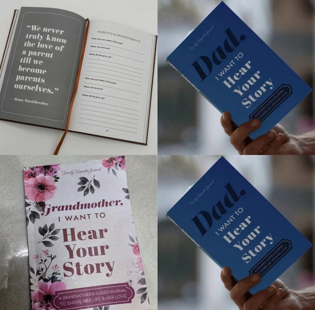Винтажный блокнот-реликвия «Папа, я хочу услышать твою историю», идеально подходящий для памятных вещей
