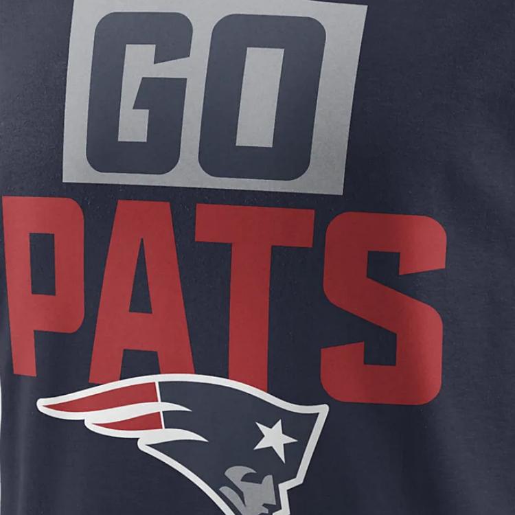 Nike Local Essential NFL New England Patriots Logo Print Crew Neck Training T-Shirt Men T-Shirts Navy-Blue N19941S8K-050