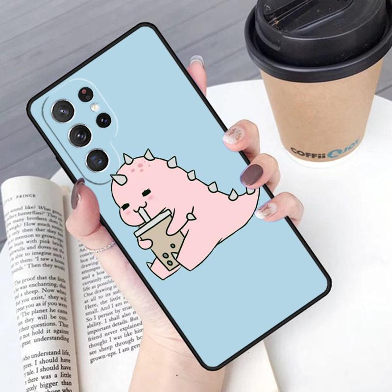 Чехол для телефона с рисунком животного и динозавра, пара, для Samsung Galaxy S24 S25 Ultra S21 S22 Ultra S10E Note 10 Plus 20 FE S23