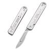 Small Keychain Knife Mini Folding Pocket Knife With 10pcs Replaceable Surgical Blades Scalpels Utility Knives EDC Box Cutter