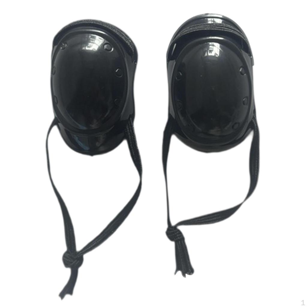 2 Pieces 1/6 Scale Doll Knee Pads, Clothing Handmade, Stylish Figure Costume for 12inch