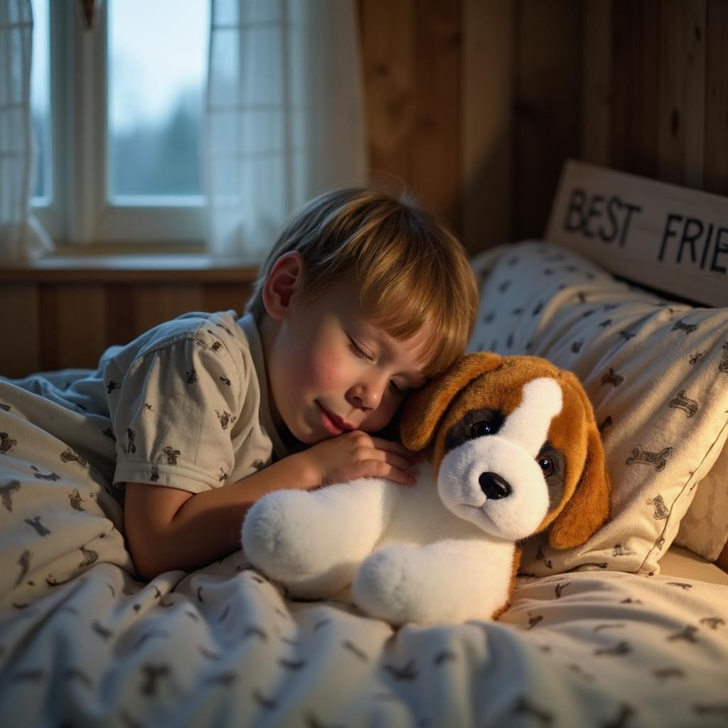 Lifelike St. Bernard Plush Toy Dog 11.8 Inch - Super Soft Simulation Comfort Doll Children's Gift Collectible Ornaments