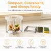 Stainless Steel Trash Bag Rack Portable Waste Organizer Stand  Kitchen Use